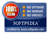 100% CLEAN Softpedia award